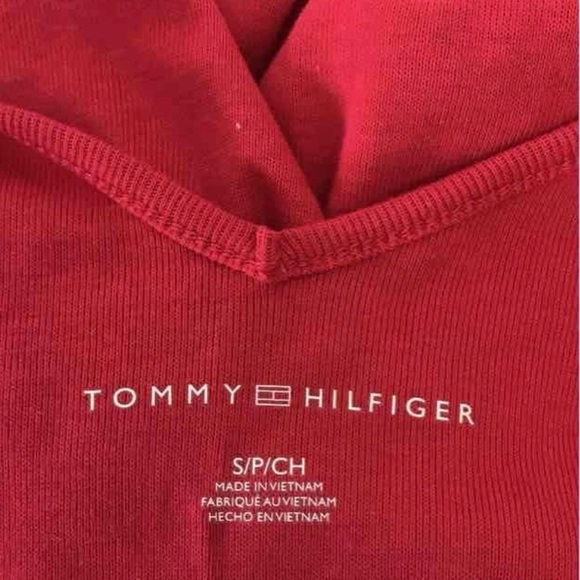 Tommy Hilfiger Red Tank Top with Blue Tie Straps - Picture 4 of 5